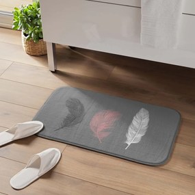 Tappetino da bagno grigio 45x75 cm Penelope - douceur d'intérieur