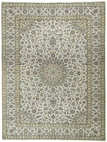 Kashan Tappeto persiano 390x290 Beige (Iran) Annodato A Mano