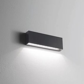 Applique e-sealed - isyluce mm 240x80x41 led 6w ip65 bianco / antracite