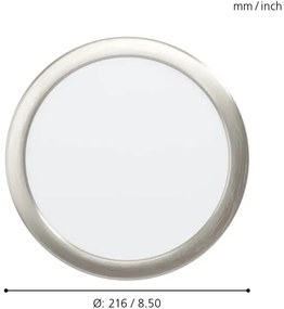 Eglo 98844 - Lampada da bagno dimmerabile a LED FUEVA-Z LED/16,5W/230V IP44