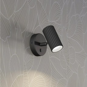 Eglo 902031 - Faretto da parete orientabile PORTILLO 1xGU10/5W/230V, nero