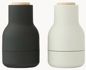 Set macina sale e pepe piccole con coperchio in legno di faggio Bottle Grinder 2 pz