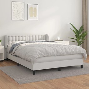 Giroletto A Molle Con Materasso Bianco 140x190 Cm İn Similpelle /