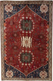 Shiraz Tappeto persiano 180x270 Rosso (Iran) Annodato A Mano