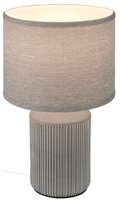 Lampada Da Tavolo Contemporanea Ino Ceramica Grigio 1 Luce E27