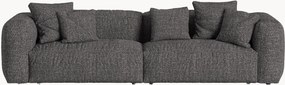 Divano componibile 4 posti in bouclé Martina, larg. 320 cm