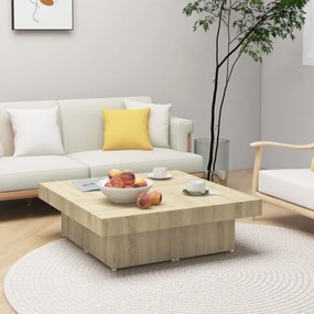 Tavolino Da Salotto Rovere Sonoma 90x90x28 Cm Legno Multistrato /