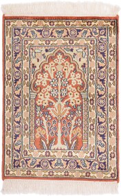Cashmere Silk Tappeto 60 x 40 (Indian) Annodato A Mano