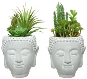 Pianta Decorativa PVC Ceramica Succulenta