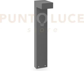 Sirio paletto led 3000k 13w 1100 lm ip65 h60cm antracite