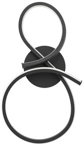 Eglo 901268 - Applique a LED SERPINS LED/11,4W/230V 3000K nero