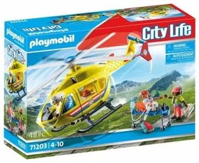 Personaggi d'Azione Playmobil Rescue helicoptere 48 Pezzi