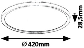 Rabalux 3428 - Plafoniera LED dimmerabile PAVEL LED/22W/230V