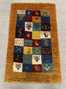 Gabbeh Tappeto persiano 50x80 Rosso (Iran) Annodato A Mano