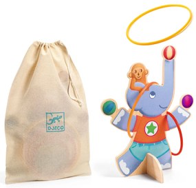 Gioco di lancio degli anelli all'elefante