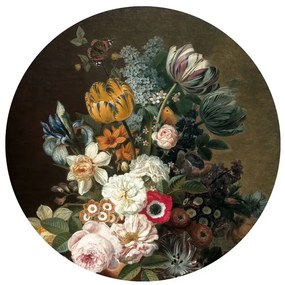 KEK Amsterdam Carta da parati panoramica Golden Age Flowers 11 Circle - S - 1.425m