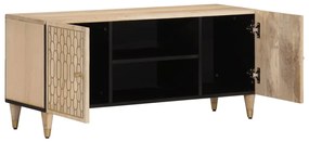 Mobile porta tv 105x33x46cm in legno massello di mango