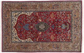 Isfahan Tappeto persiano 150 x 230 Rosa (Iran) Annodato A Mano