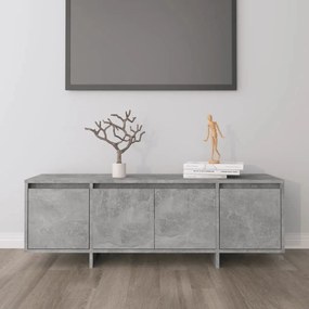 Mobile tv grigio cemento 120x30x40,5 cm in truciolato