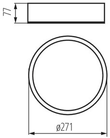 Kanlux 23120 - Plafoniera JASMIN 1xE27/20W/230V ø 27,5 cm wenge