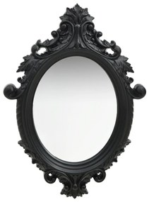 Specchio Da Parete Stile Castello 56x76 Cm Nero /