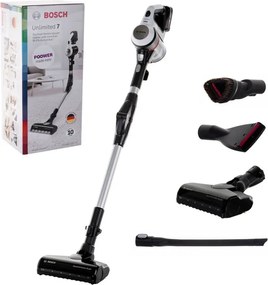 Scopa Elettrica Bosch BBS711W senza Sacchetto senza Filo Acciaio Inossidabile Bianco
