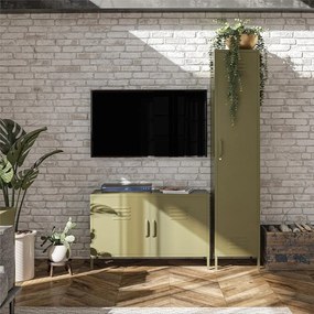 Cassettiera bassa in metallo verde 98x63 cm Bradford - Støraa