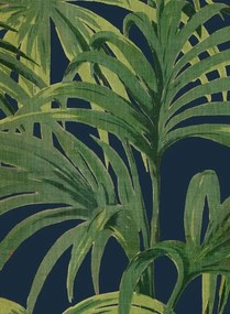 House of Hackney Carta da parati Palmeral Magna - Midnight/ Green