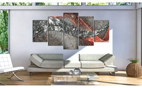 Quadro Fuoco d'argento  Colore Grigio, Dimensioni e Misure 200x100