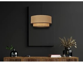 Duolla - Lampadario a sospensione con filo BOHO 1xE27/15W/230V diametro 45 cm beige/rattan