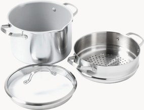 Pentola antiaderente con inserto a vapore e coperchio Venice Pro, set da 3