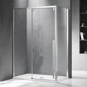 Cabina doccia 70x120 scorrevole frontale e lato fisso vetro 8mm | KSA5000 - KAMALU