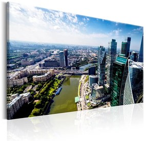 Quadro Aerial view of Moscow  Colore Blu, Dimensioni e Misure 60x40