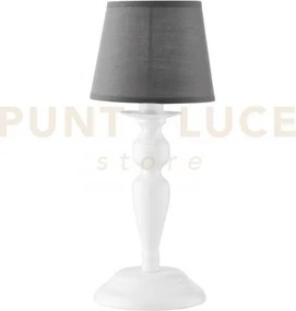 Lume favola bianco e grigio 1 luce attacco e14 16x37cm in metallo e...