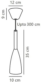 DFTP by Nordlux - Lampadario a sospensione con filo PURE 1xE27/40W/230V