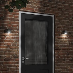 Applique Per Esterni Nera İn Alluminio Pressofuso /
