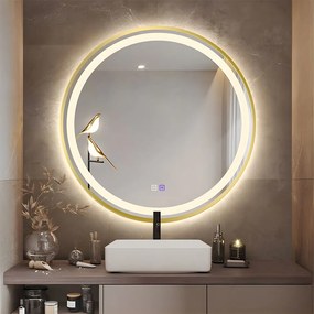 Specchio LED 90cm MMJ Gold