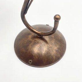 Lampada da parete COBRA 1xE27/60W/230V bronzo/patina