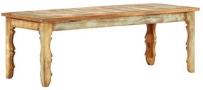 Tavolino da caffè 110x50x40 cm in legno massello di recupero