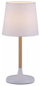 Leuchten Direkt 14423-16 - Lampada da tavolo NIMA 1xE14/40W/230V bianco