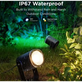 Govee - LED RGBWW Proiettore dimmerabile LED/12W/230V IP67 2700-6500K Wi-Fi