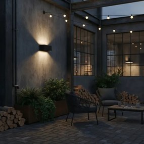 Ideal Lux - Applique a LED da esterno ATOM LED/25W/230V IP54 nero