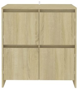 Credenza rovere sonoma 70x41x75 cm in truciolato