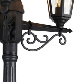 Lampione Lanterna classica nera 3 luci IP44 - NEW HAVEN