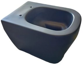 Vaso WC filomuro OLYMPIA CERAMICA tutto evo, sedile escluso P 53 x L 36 x H 42.5 cm nero