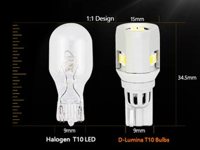 Lampada Led T15 W16W Canbus 12V 6W No Polarita 900 Lumen 360 Gradi