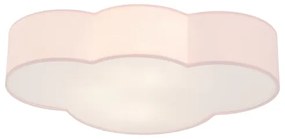 Brilagi - Plafoniera per bambini NIMBUS 4xE27/15W/230V 46x63 cm rosa