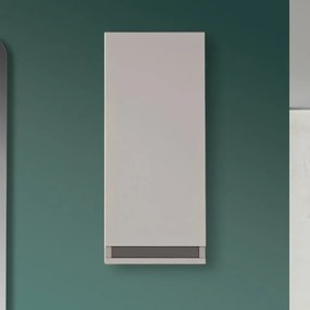 Colonna Pensile bagno Salvaspazio H.69 cm Tortora opaco anta Reversibile con ripiano