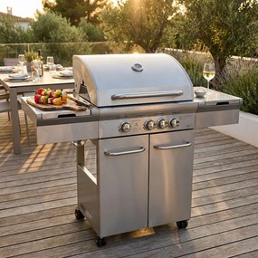 STARK - Barbecue a gas 3 fuochi + 1 esterno