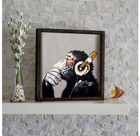 Quadro da parete 33x33 cm nero/multicolore